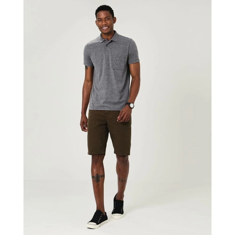Camisa Polo Básica Masculina Gola Esporte Em Meia Malha