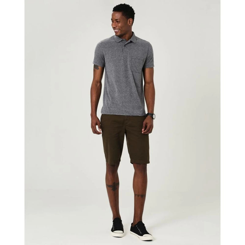 Camisa Polo Básica Masculina Gola Esporte Em Meia Malha