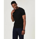 Camiseta Básica Masculina Gola Texturizada Em Algodão