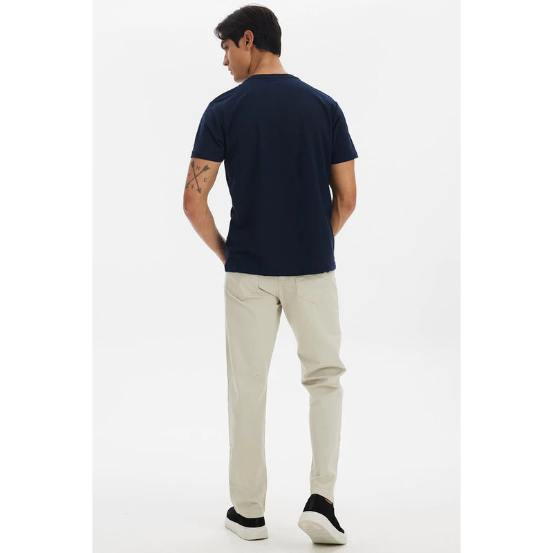 Camiseta Masculina Manga Curta Polo Wear Azul Escuro