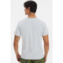 Camiseta Masculina Logo Bordado Polo Wear Mescla Médio